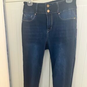 Seven7 High Rise Blue Jeans with Stretchy Denim
